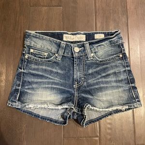 BKE Stella High Rise dark Wash Denim Shorts